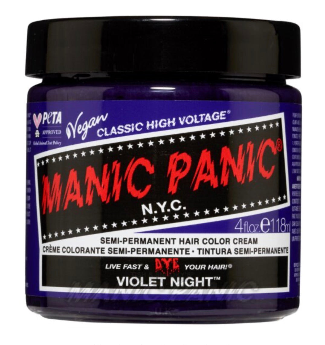 Manic Panic Semi-Permanent Hair Colour Cream Violet Night 118ml