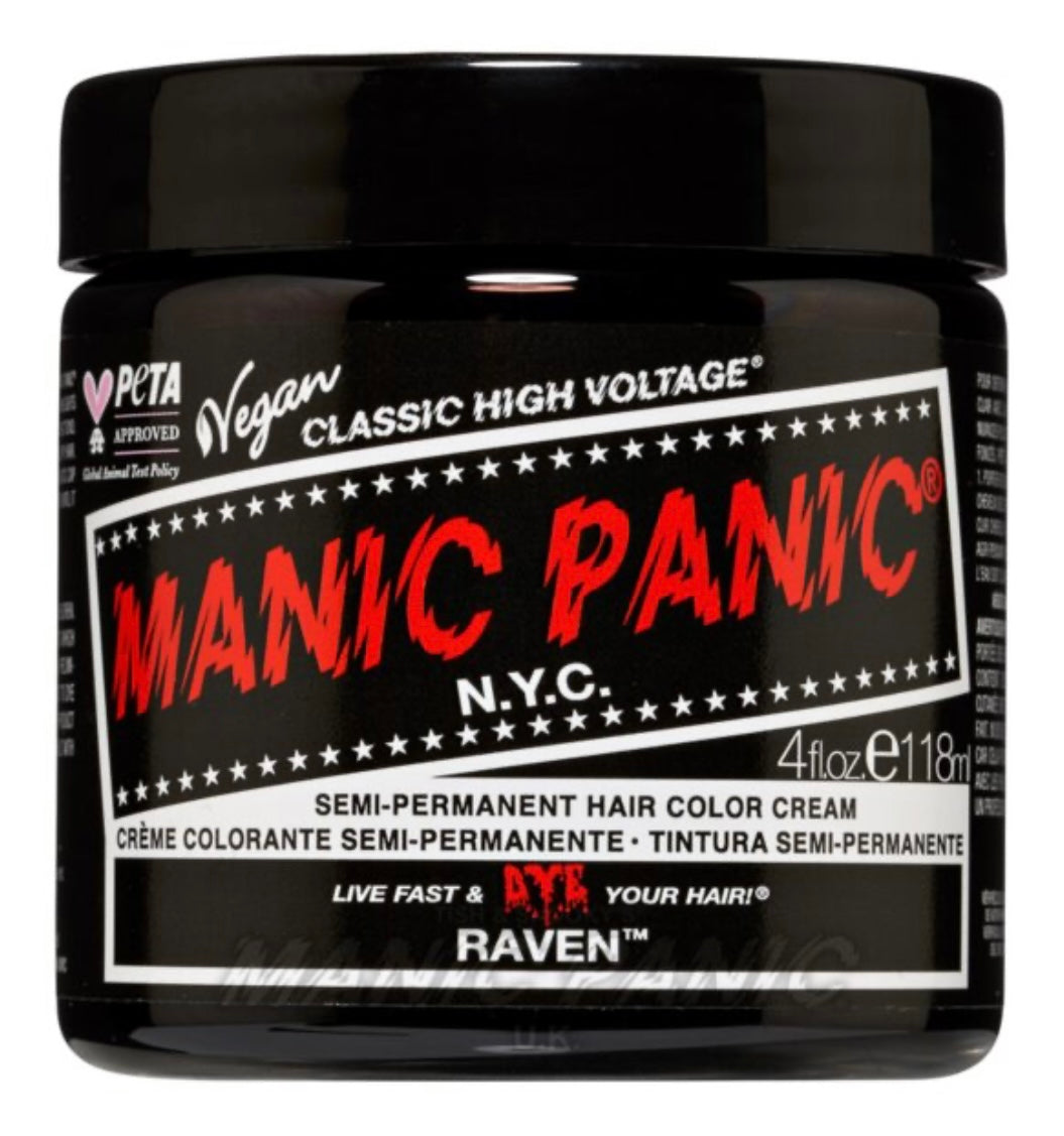 Manic Panic Semi-Permanent Hair Colour Cream Raven 118ml