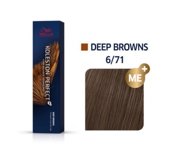 Wella Professionals Koleston Perfect ME+ 6/71 Deep Browns 60ml