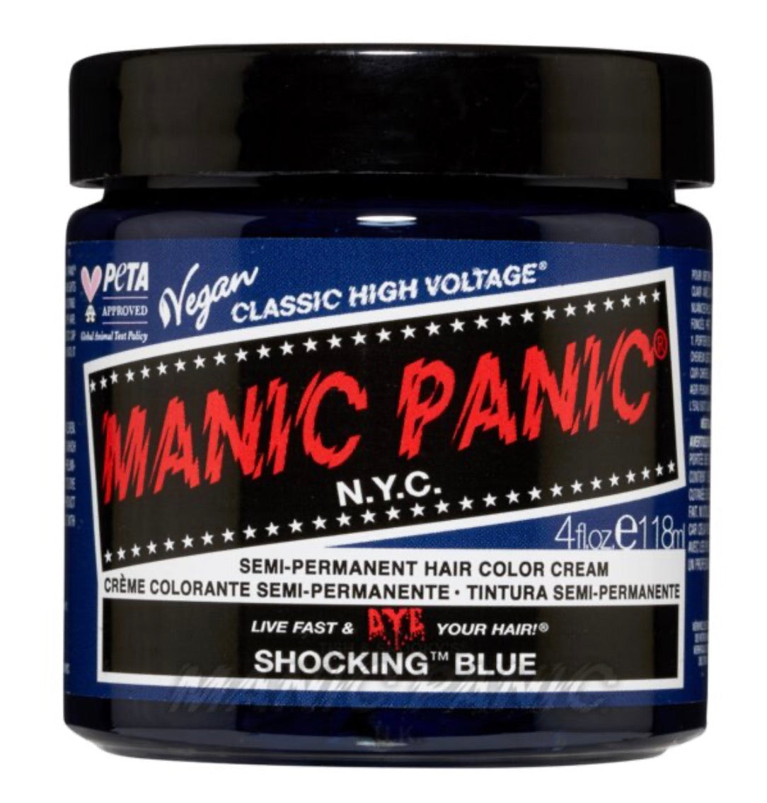 Manic Panic Semi-Permanent Hair Colour Cream Shocking Blue 118ml