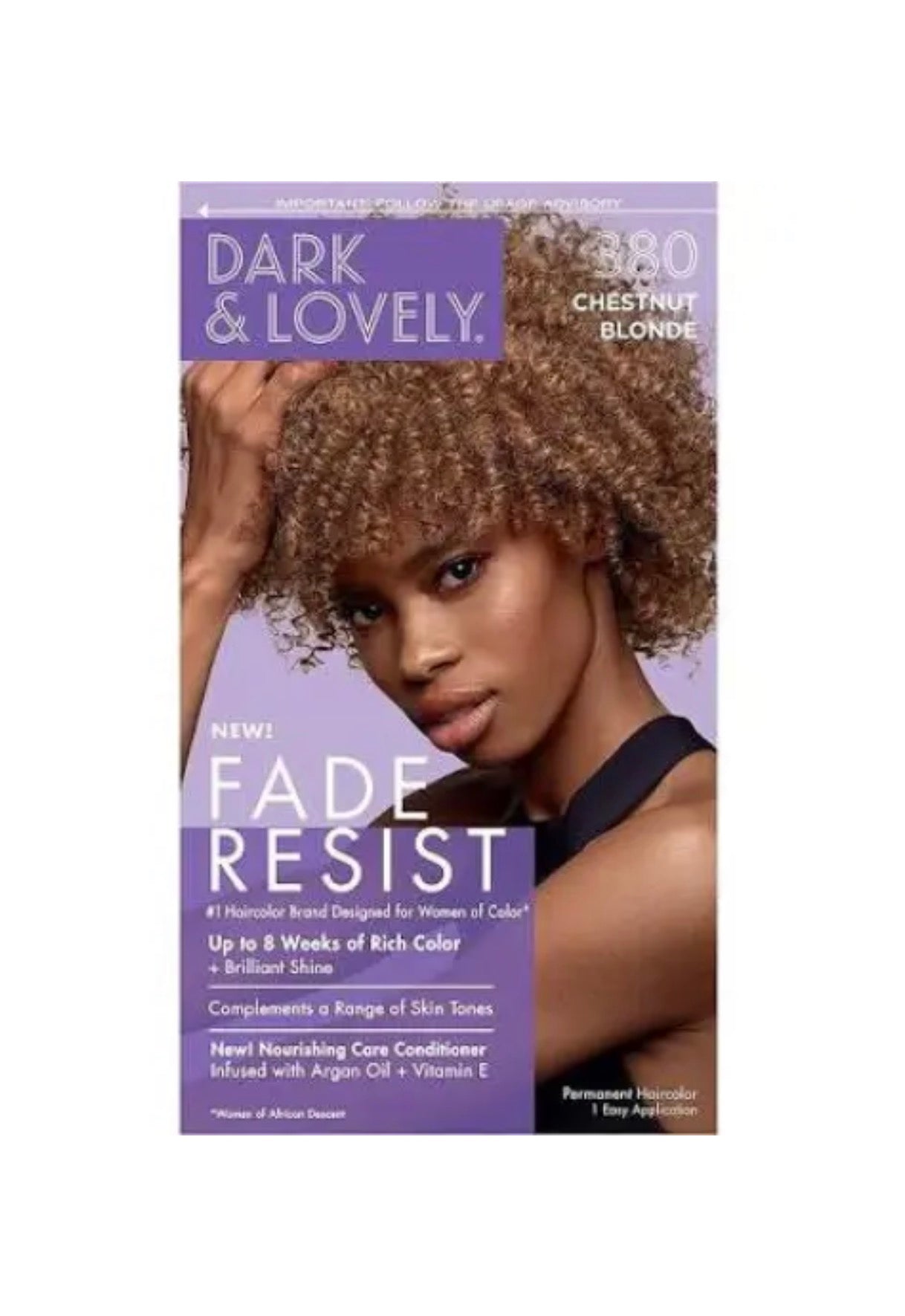 Dark and Lovely Fade Resist Rich Conditioning Colour 380 Chestnut Blonde