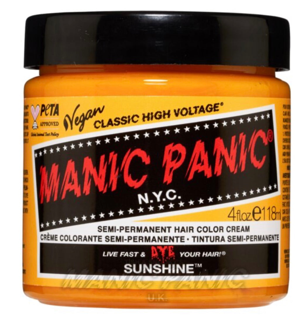 Manic Panic Semi-Permanent Hair Colour Cream Sunshine 118ml