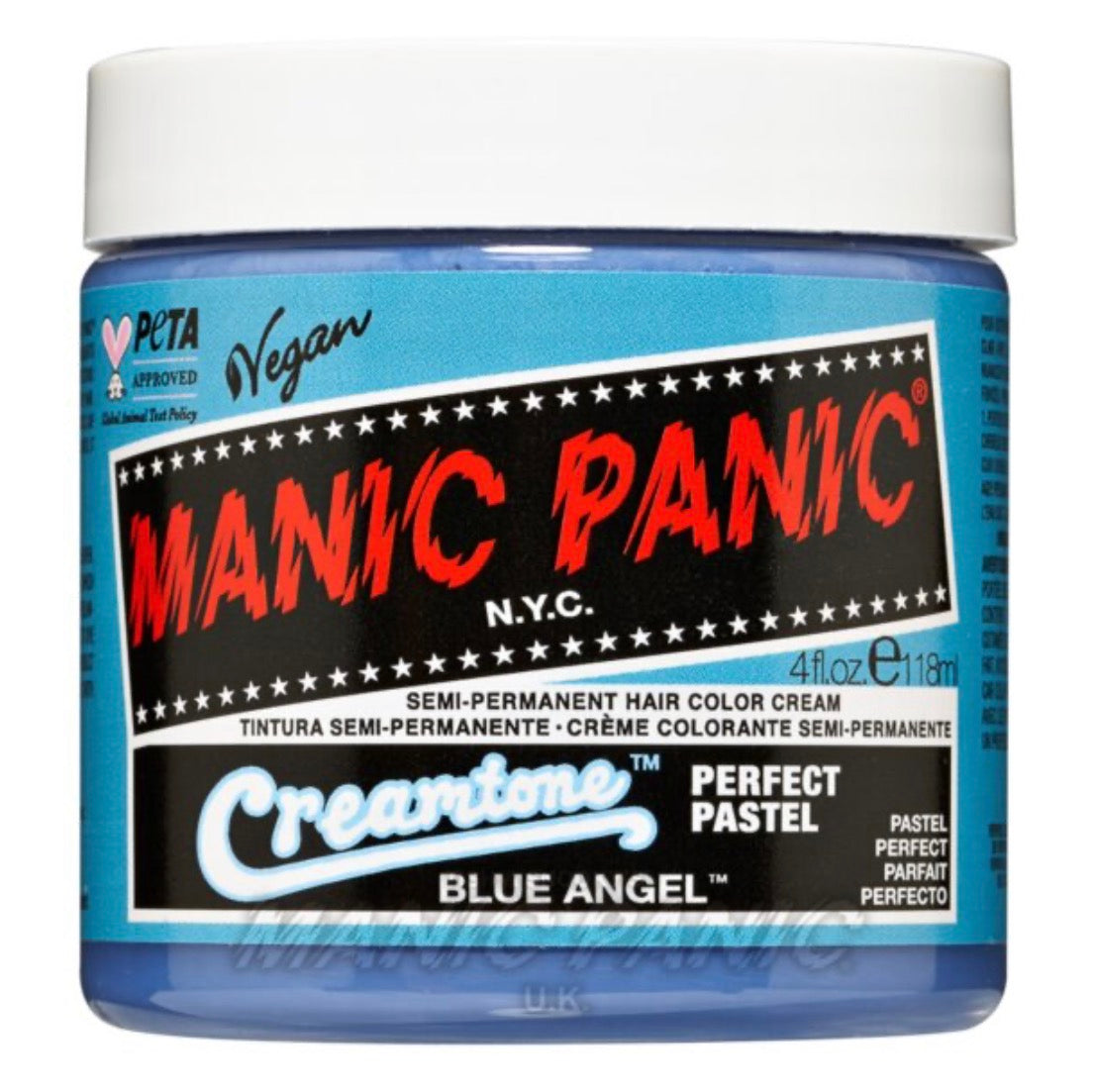 Manic Panic Semi-Permanent Hair Colour Creamtone Blue Angel 118ml