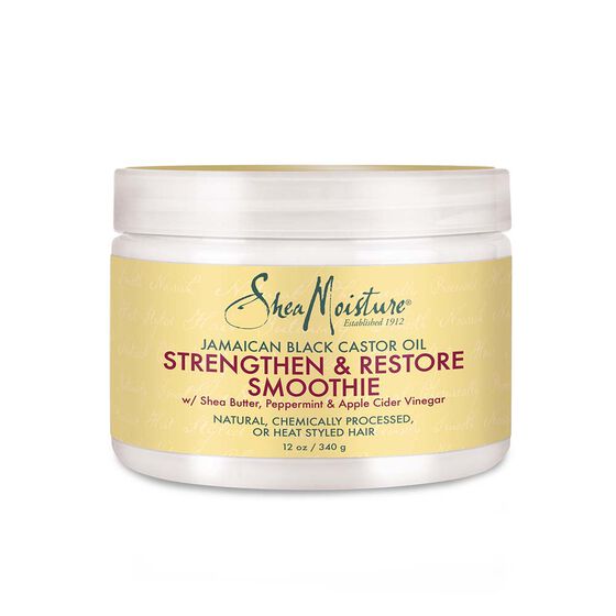 SHEA MOISTURE JAMAICAN BLACK CASTOR OIL STRENGTHEN & RESTORE SMOOTHIE 12OZ
