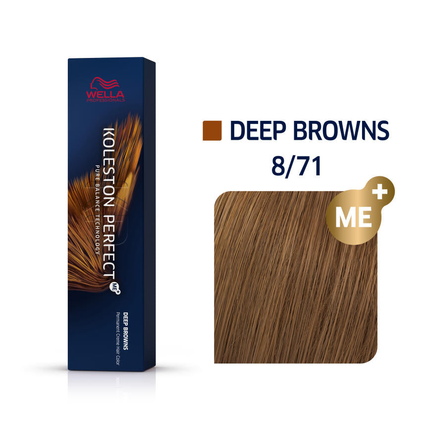 Wella Professionals Koleston Perfect ME+ 8/71 Deep Browns 60ml