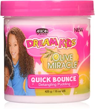 African Pride Dream Kids Olive Miracle Quick Bounce Detangling Pudding 15oz
