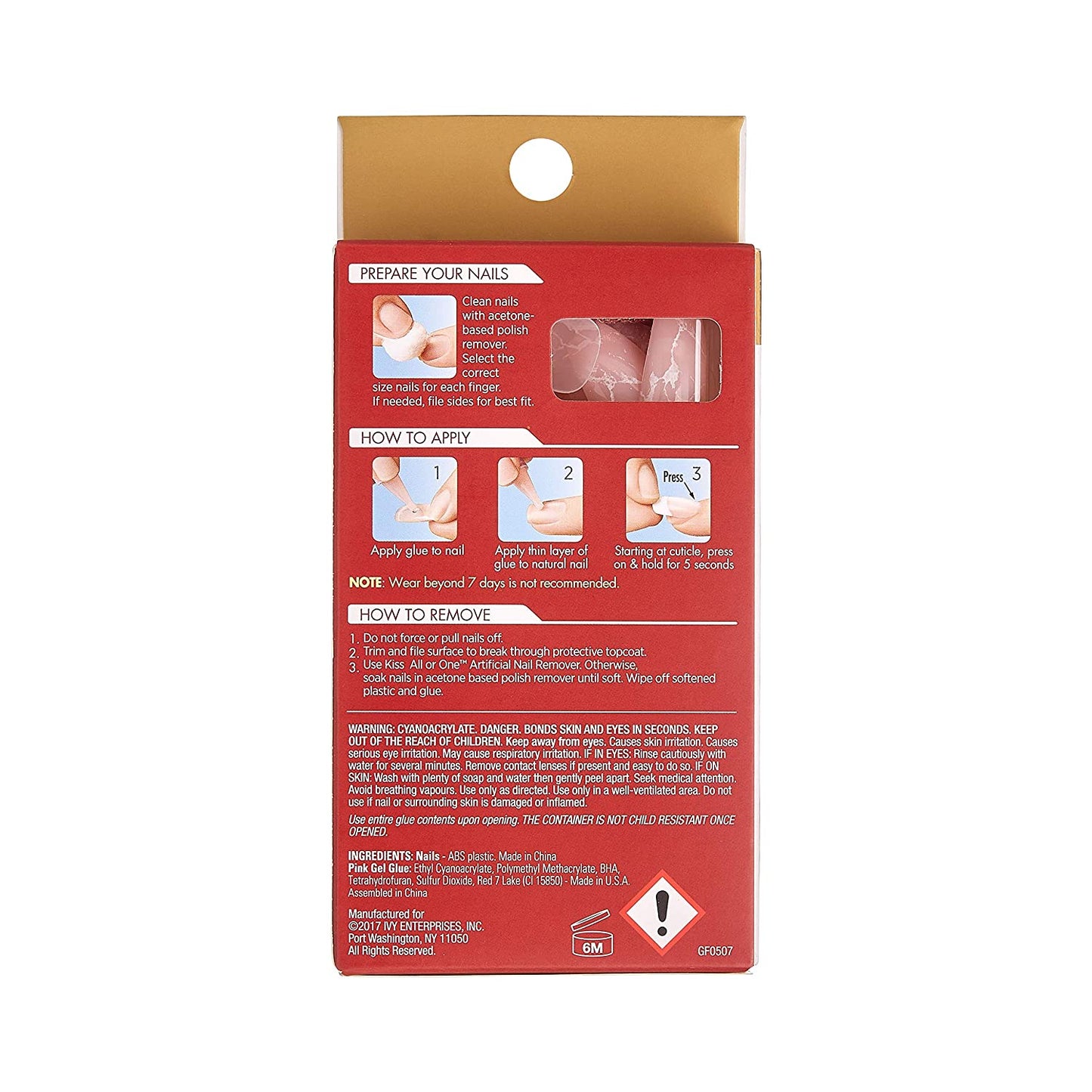 Kiss GoldFinger Gel Glam Ready-to-Wear Gel Manicure (GF90)