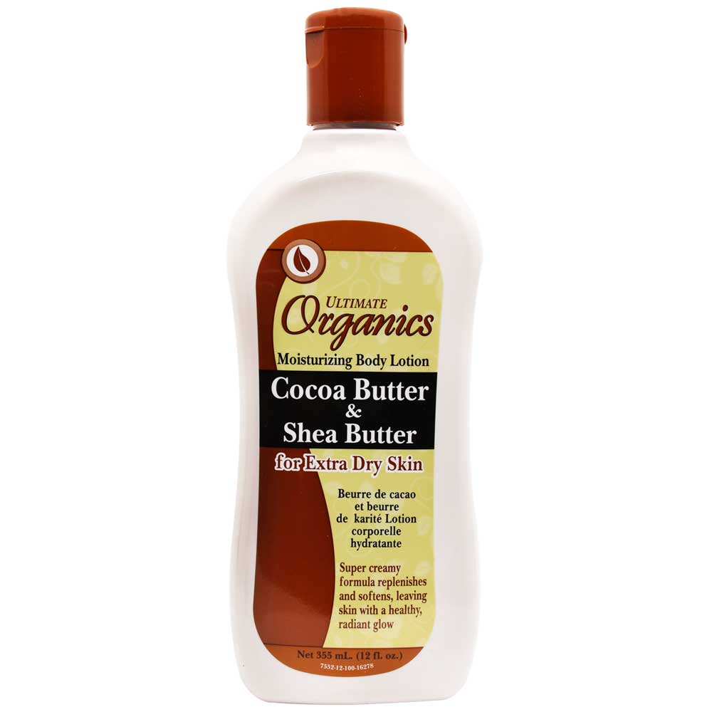 Ultimate Organics Cocoa Butter & Shea Butter Moisturizing Body Lotion 355ml
