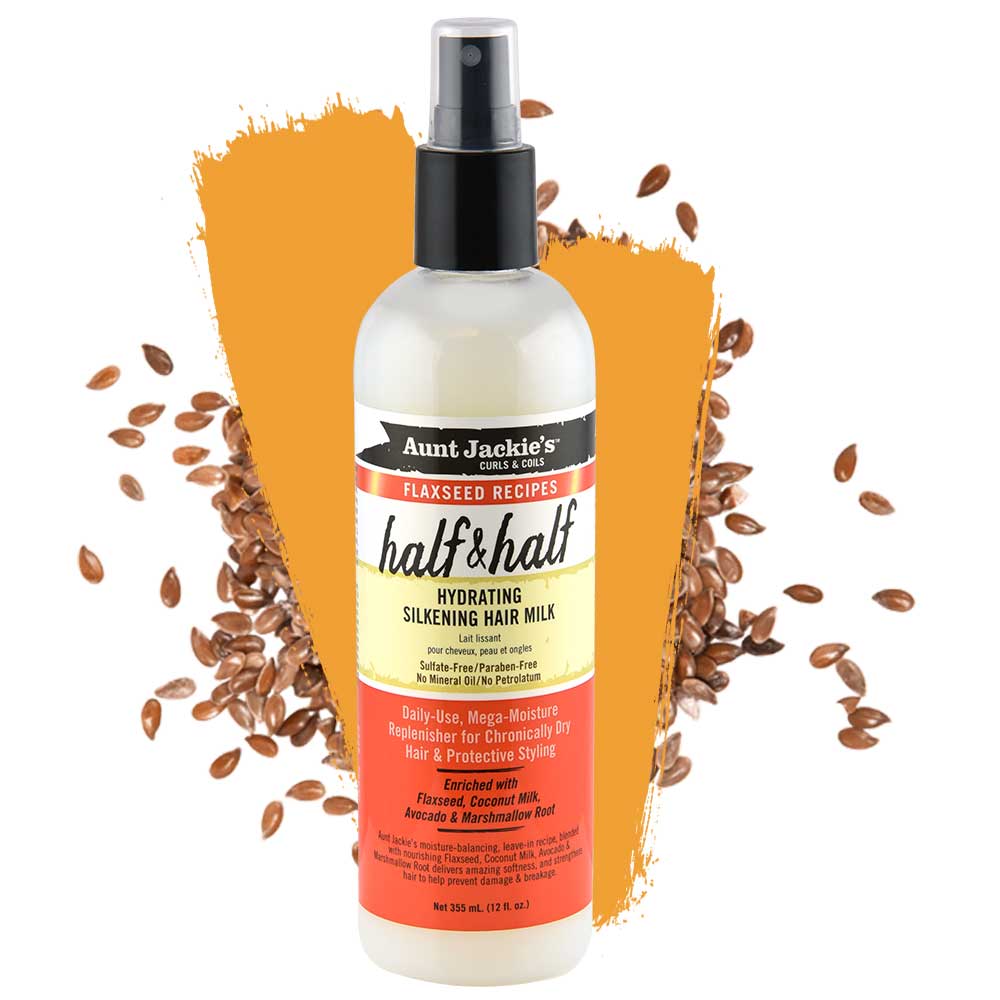 Aunt Jackies Half & Half Hydrating Silkening Hair Milk 355ml