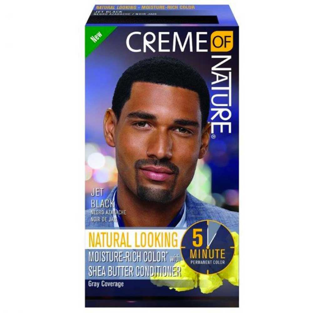 Creme Of Nature Permanent Hair Colour For Men Jet Black