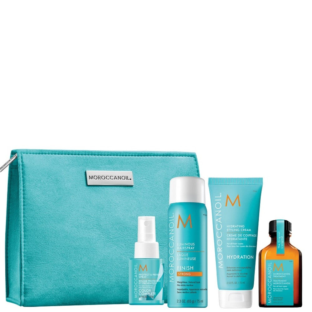 MOROCCANOIL REPAIR SHAMPOO, CONDITIONER, MASK, TREATMENT TRAVEL PACK