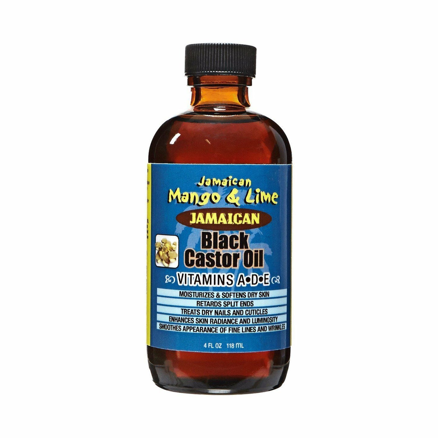 Jamaican Mango & Lime Jamaican Black Castor Oil Vitamin A D E 4oz