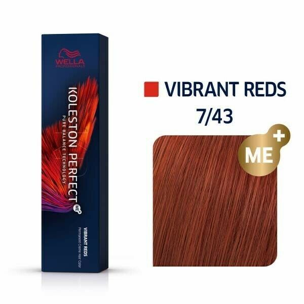 Wella Professionals Koleston Perfect ME+ 7/43 Vibrant Reds 60ml