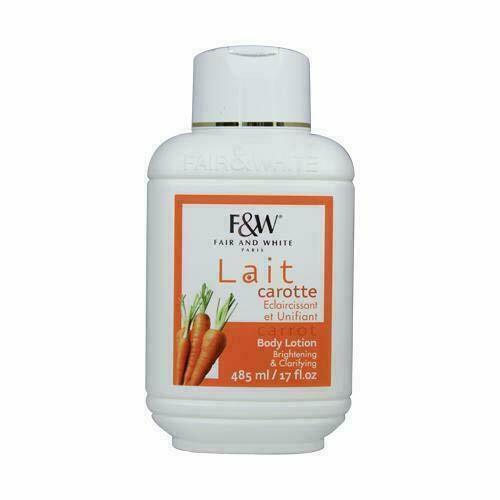 Fair & White Carrot Body Lotion 17oz