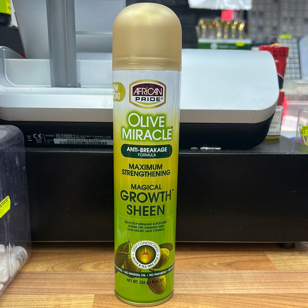 African Pride Olive Miracle Sheen Spray