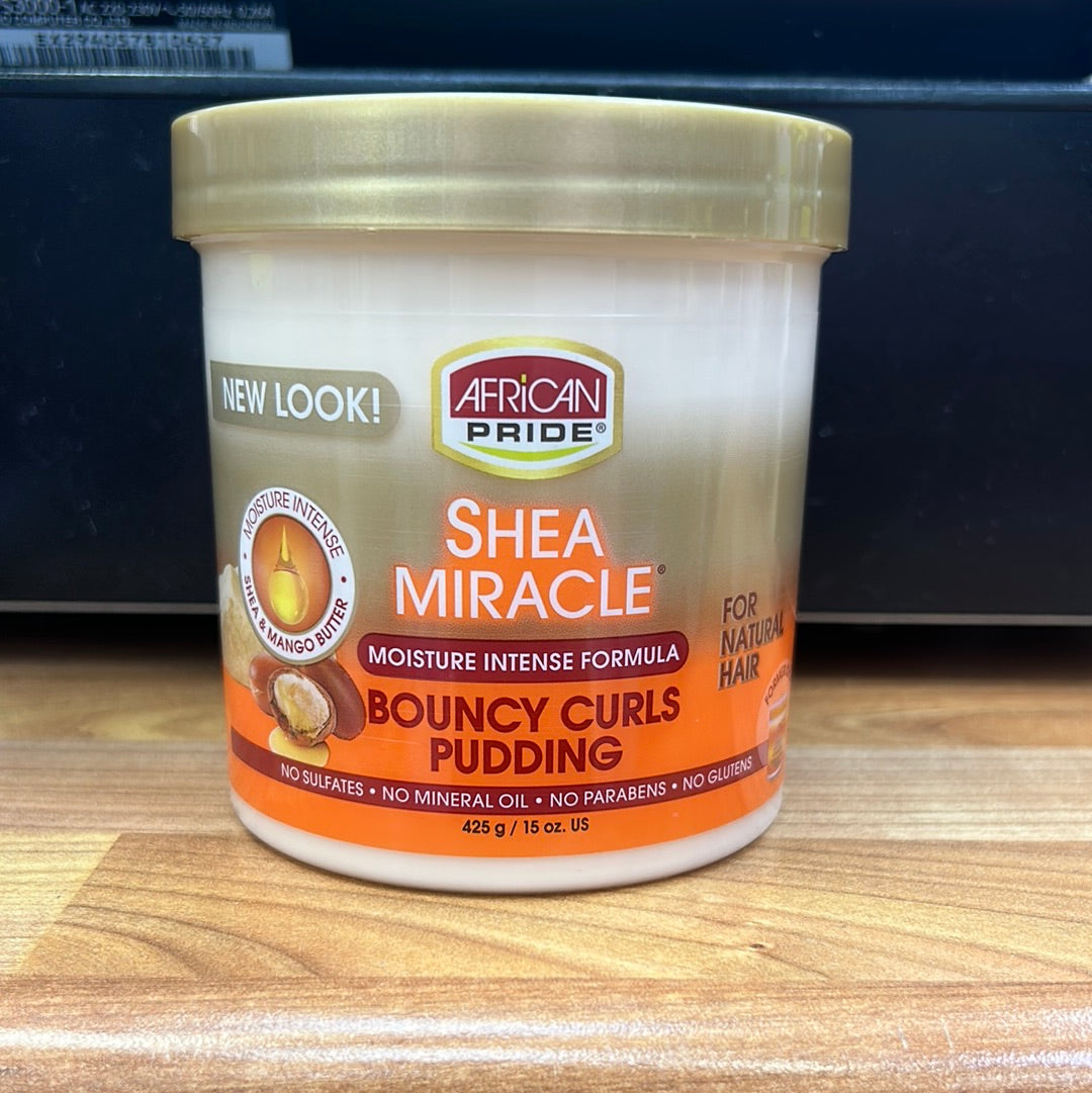 African Pride Shea Butter Miracle Bouncy Curls Pudding 425 G