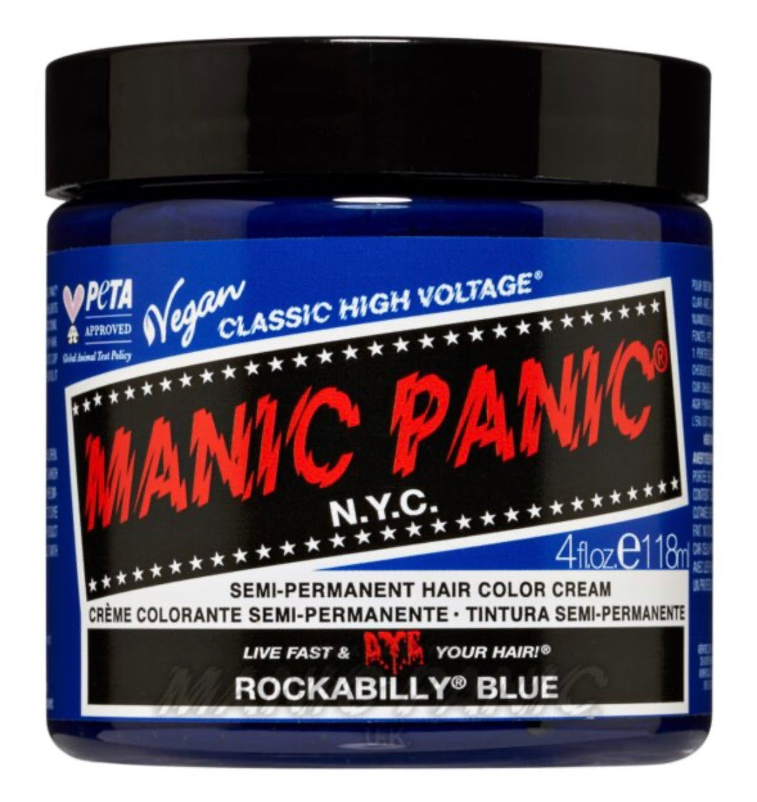 Manic Panic Semi-Permanent Hair Colour Cream Rockabilly Blue 118ml