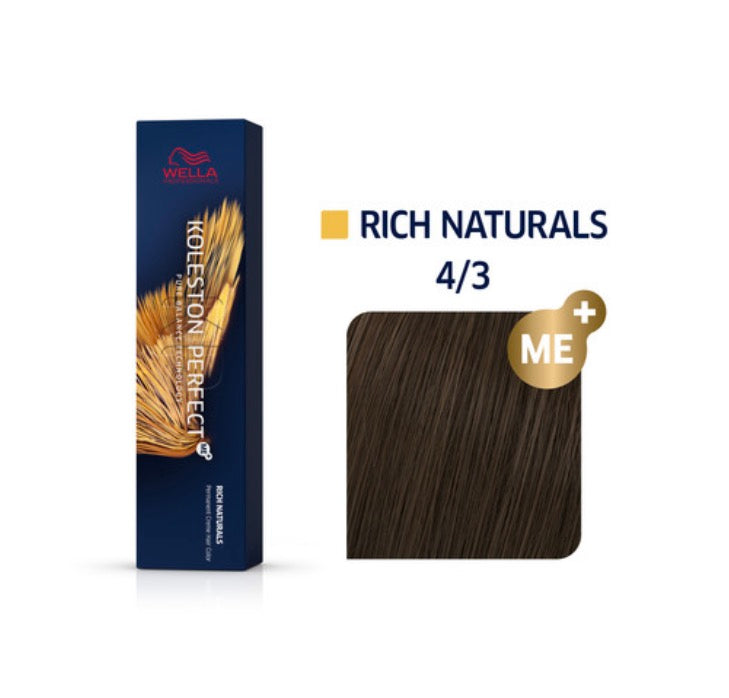 Wella Professionals Koleston Perfect ME+ 4/3 Rich Naturals 60ml