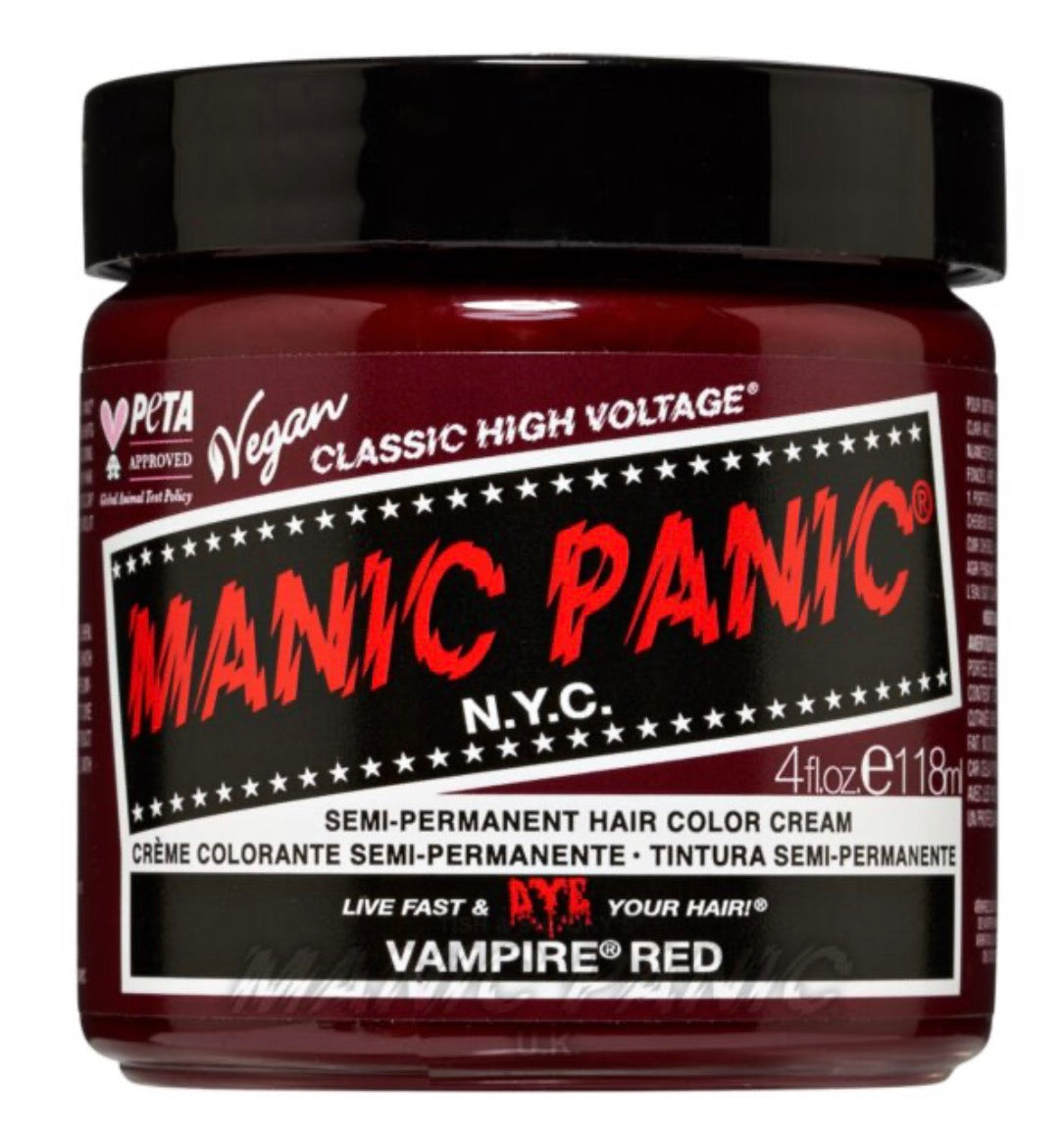 Manic Panic Semi-Permanent Hair Colour Cream Vampire Red 118ml