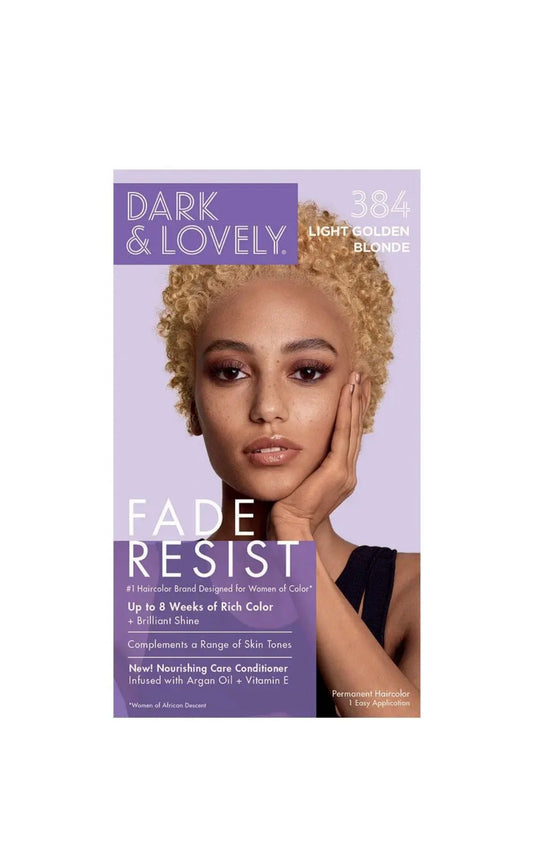 Dark and Lovely Fade Resist Rich Conditioning Colour 384 Hi-Lift Light Golden Blonde