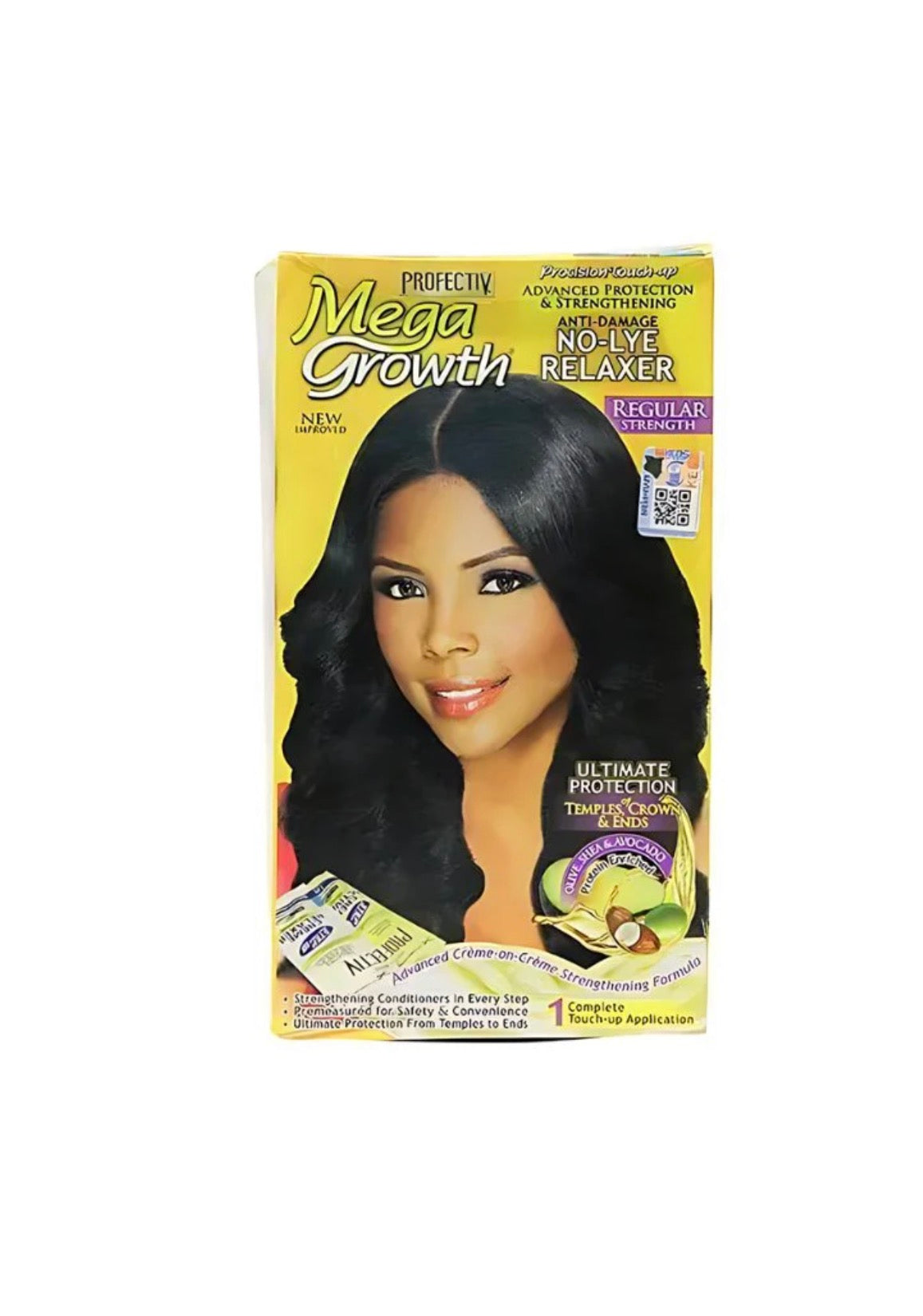 Profectiv Mega Growth Anti-Damage No-Lye Relaxer 1 Complete Touch Up Application Kit Regular