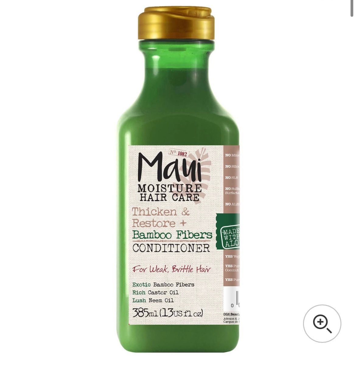 Maui Moisture Thicken and Restore+ Bamboo Fibres Conditioner 385ml