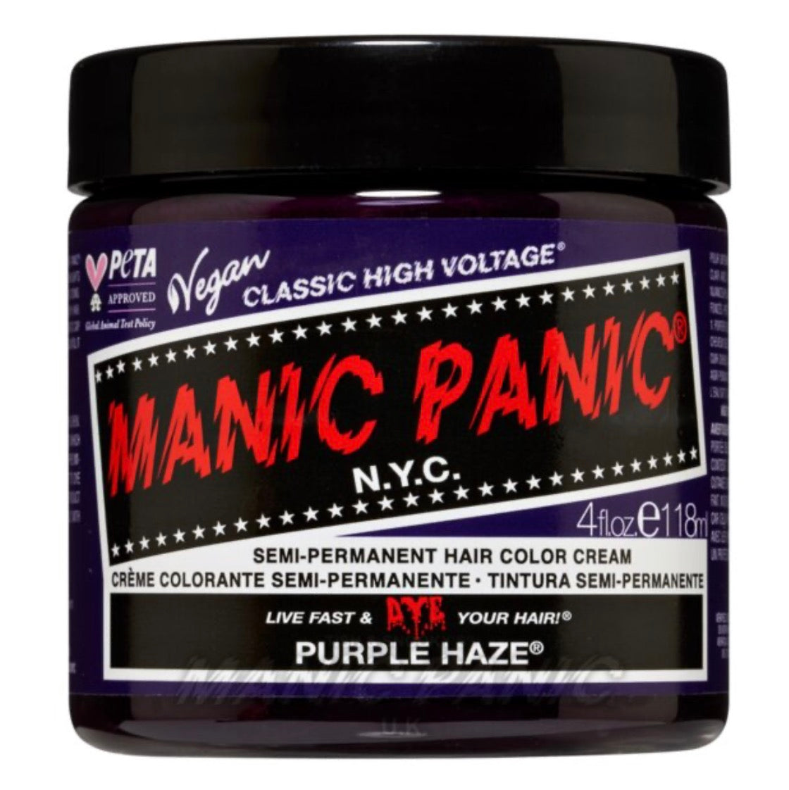 Manic Panic Semi-Permanent Hair Colour Cream Purple Haze 118ml