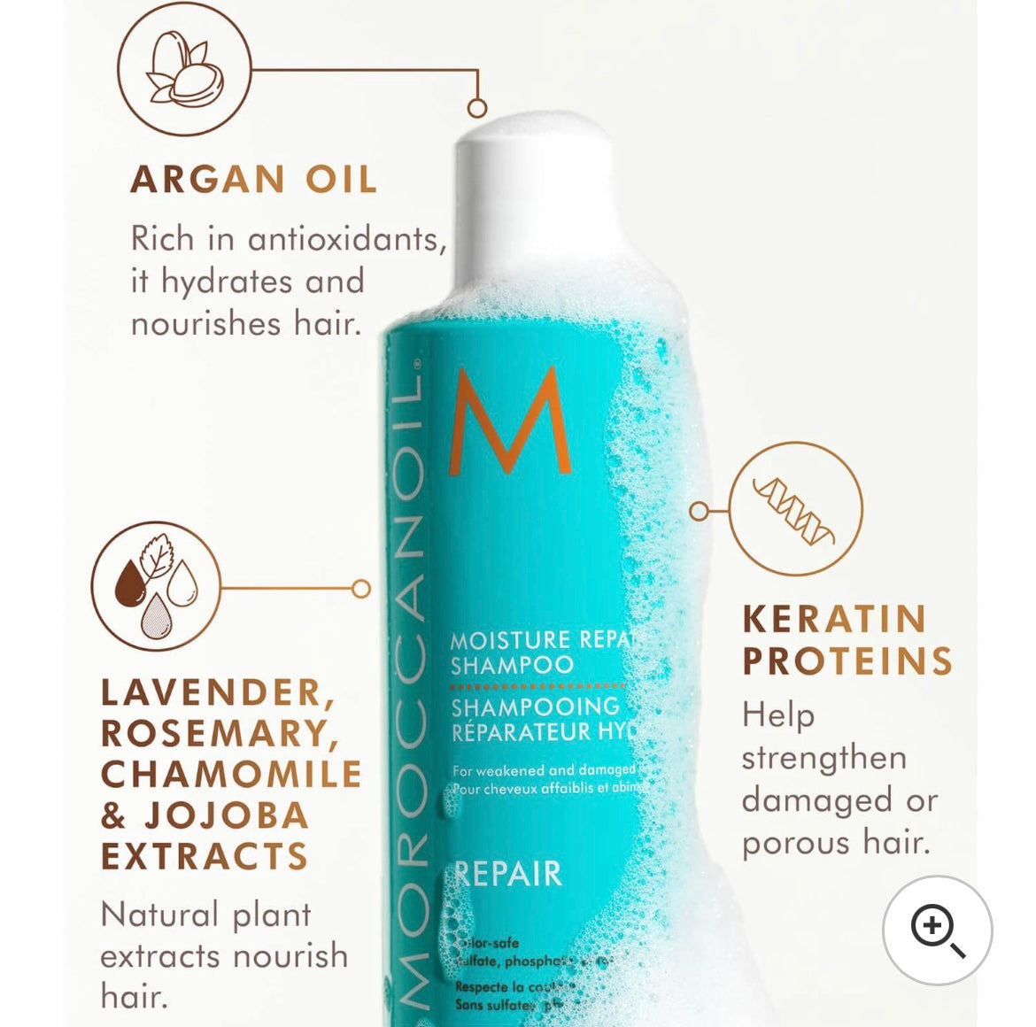 Moroccanoil Moisture Repair Shampoo and Conditioner 500ml Duo (Worth £71.40)