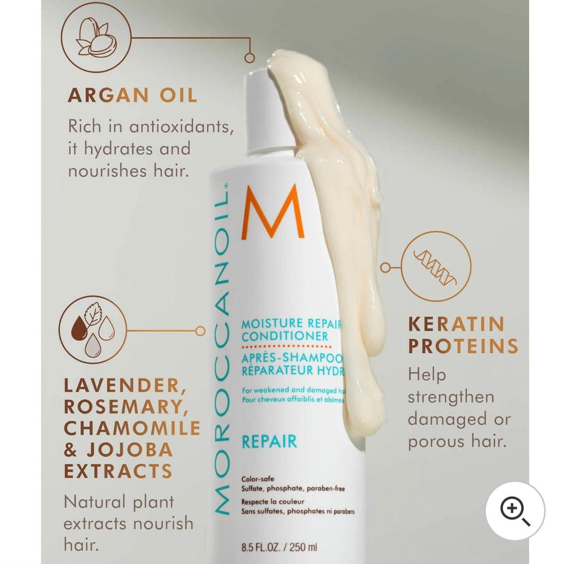 Moroccanoil Moisture Repair Shampoo and Conditioner 500ml Duo (Worth £71.40)