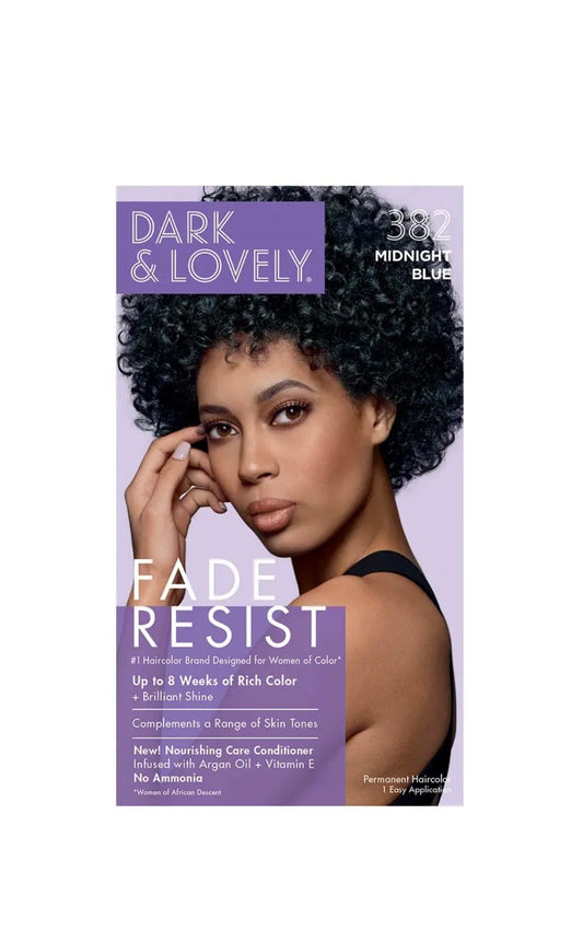 Dark and Lovely Fade Resist Rich Conditioning Colour 382 Midnight Black