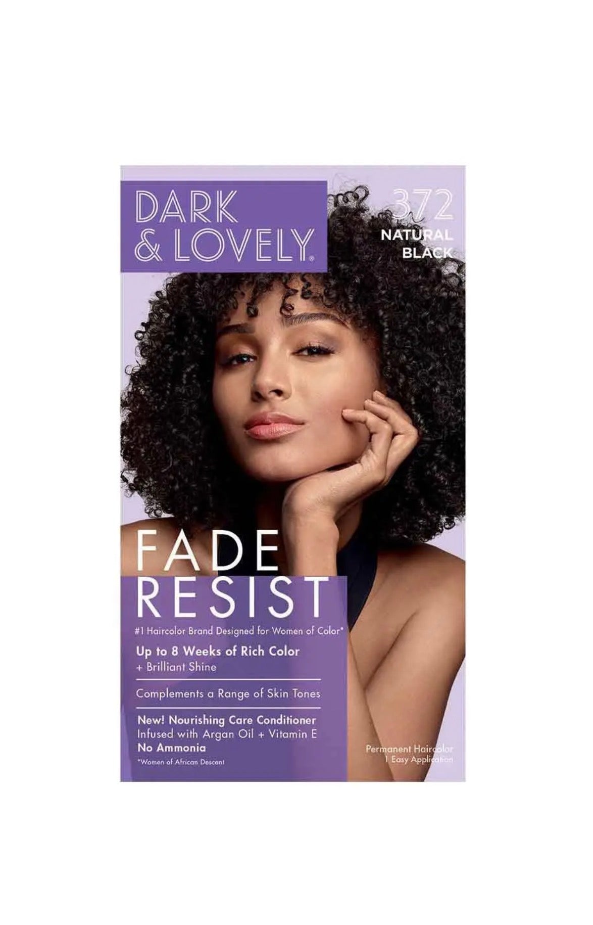 Dark and Lovely Fade Resist Rich Conditioning Colour 372 Natural Black