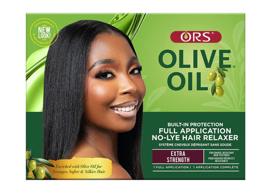 ORS Olive Oil Built-In Protection Full Application No Lye Hair Relaxer Kit Extra Strength