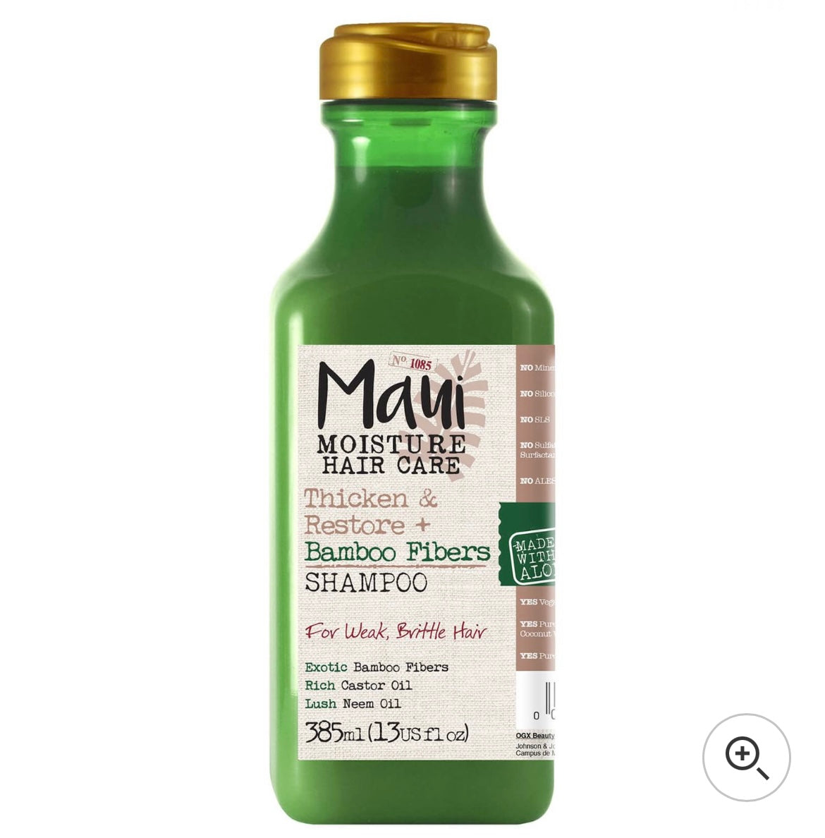 Maui Moisture Thicken and Restore+ Bamboo Fibres Shampoo 385ml