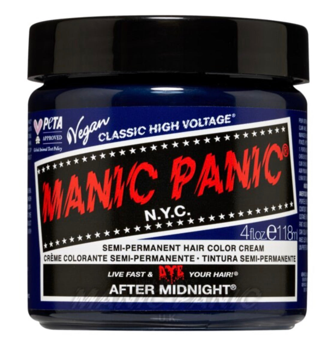 Manic Panic Semi-Permanent Hair Colour Cream After Midnight 118ml