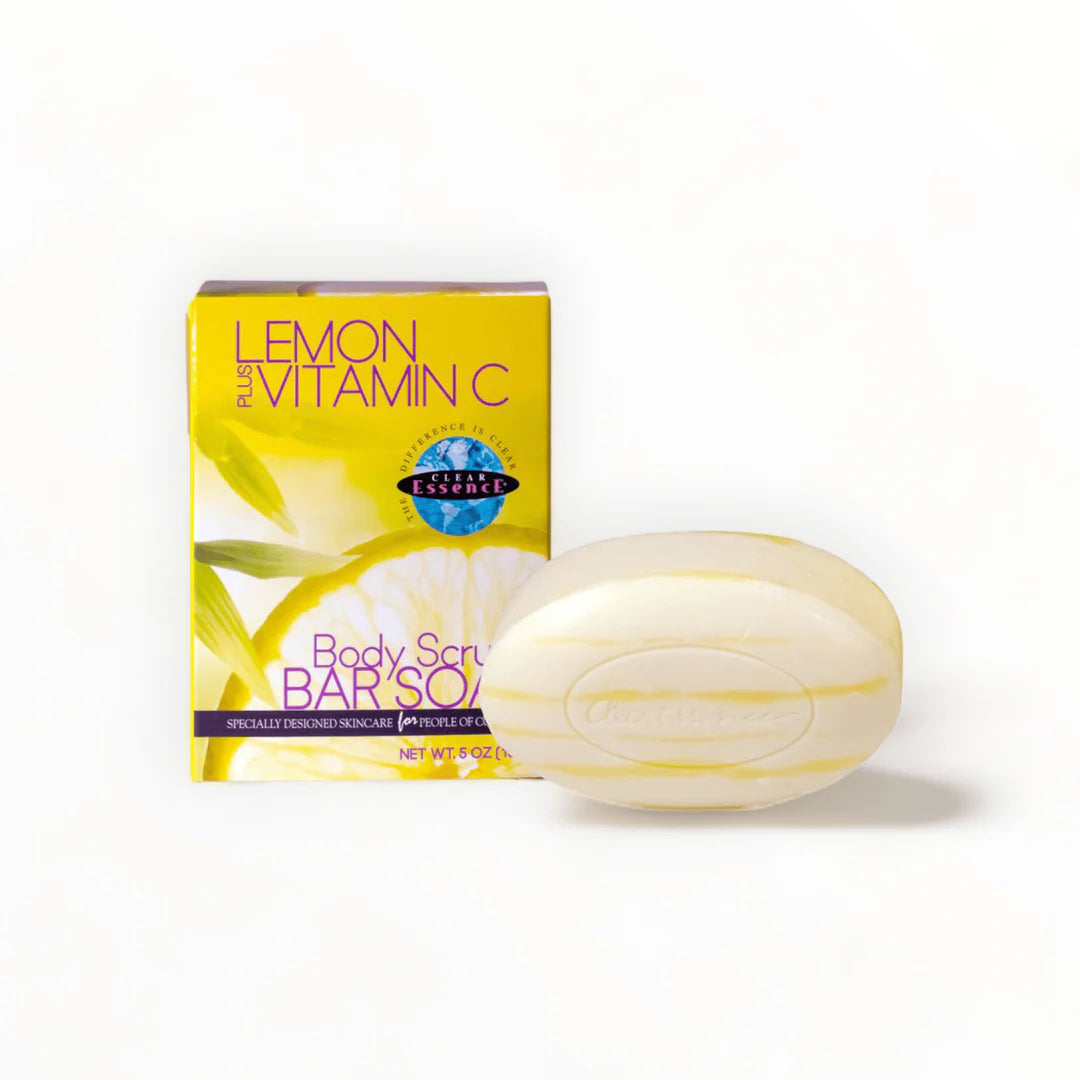 Clear Essence Lemon Body Scrub Bar Soap 150g