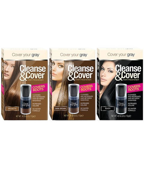 CLEANSE AND COVER HAIR FRESHENER COVERS ROOTS