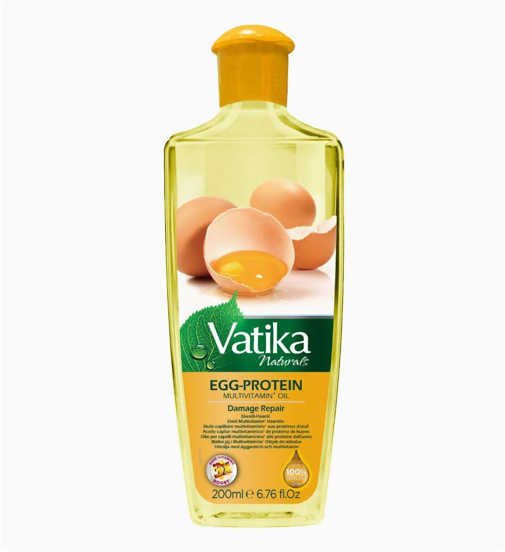Huile Capillaire Dabur Vatika à L'ail - Soin Fortifiant 200 Ml - Croissance Et Revitalisation - Neuf