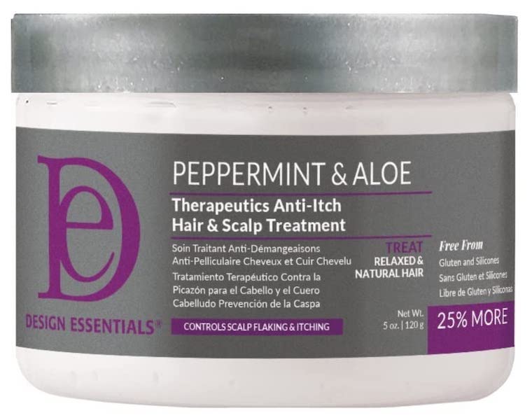 Design Essentials | Peppermint & Aloe Therapeutics Anti-Itch Hair & Scalp Treatment 120g