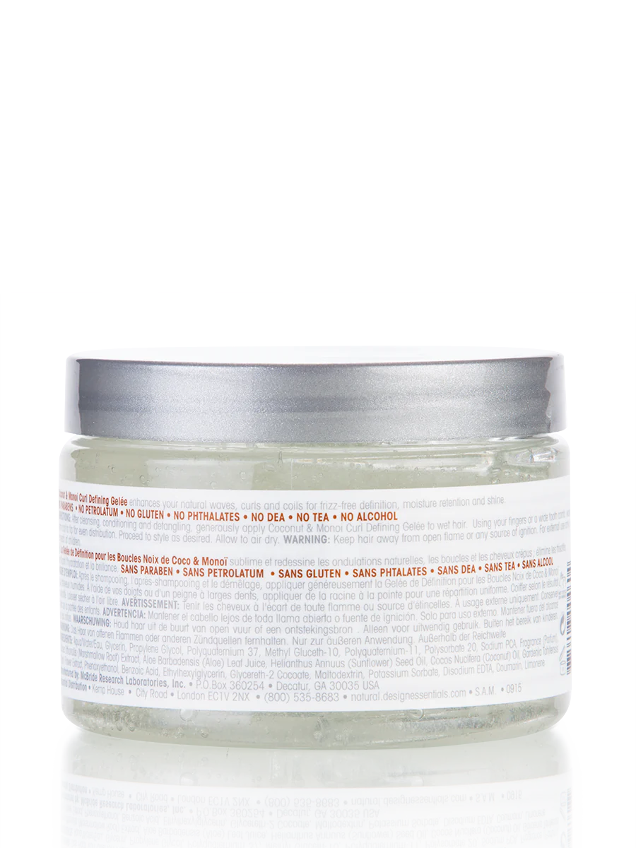 Design Essentials Natural Coconut & Monoi Curl Defining Gelée 12oz