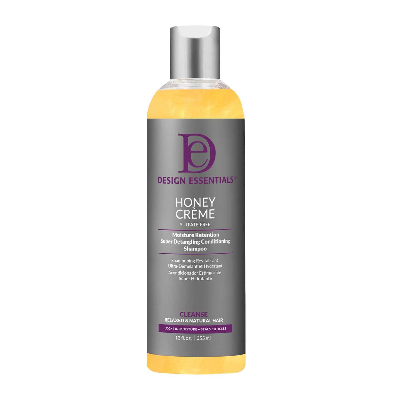 Design Essentials Honey Creme Moisture Retention Super Detangling Conditioning Shampoo 12oz