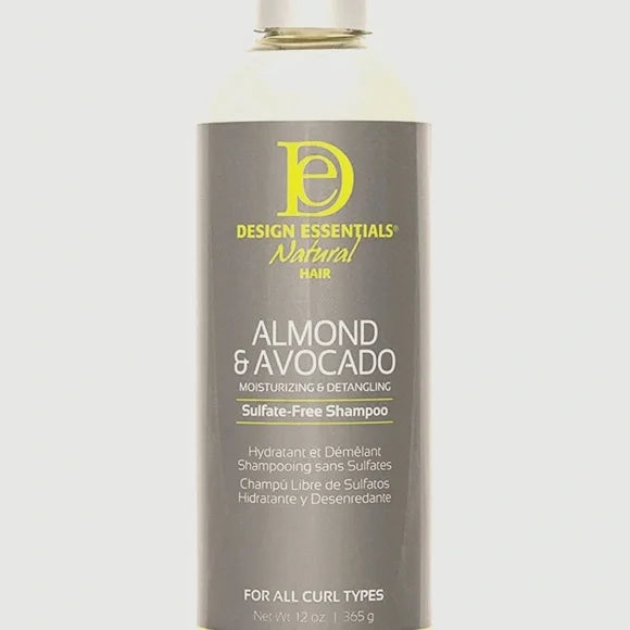 Design Essentials Natural Almond & Avocado Moisturizing & Detangling Sulfate-Free Shampoo