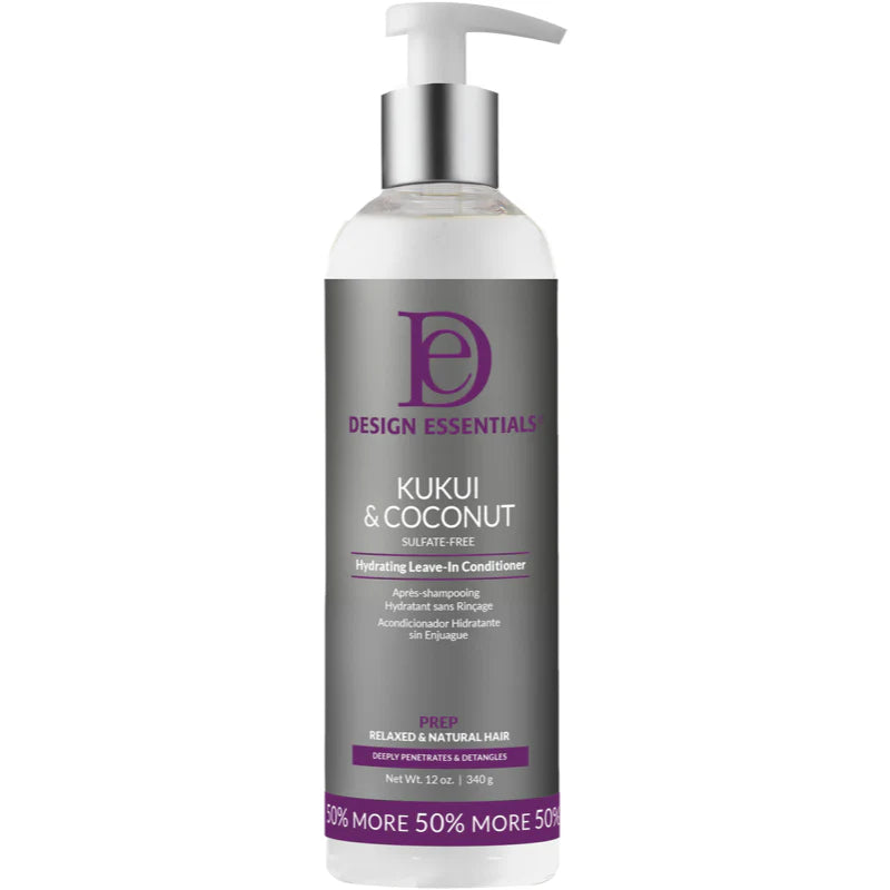 Design Essentials Kukui & Coconut Hydrating Leave-In Conditioner 12oz