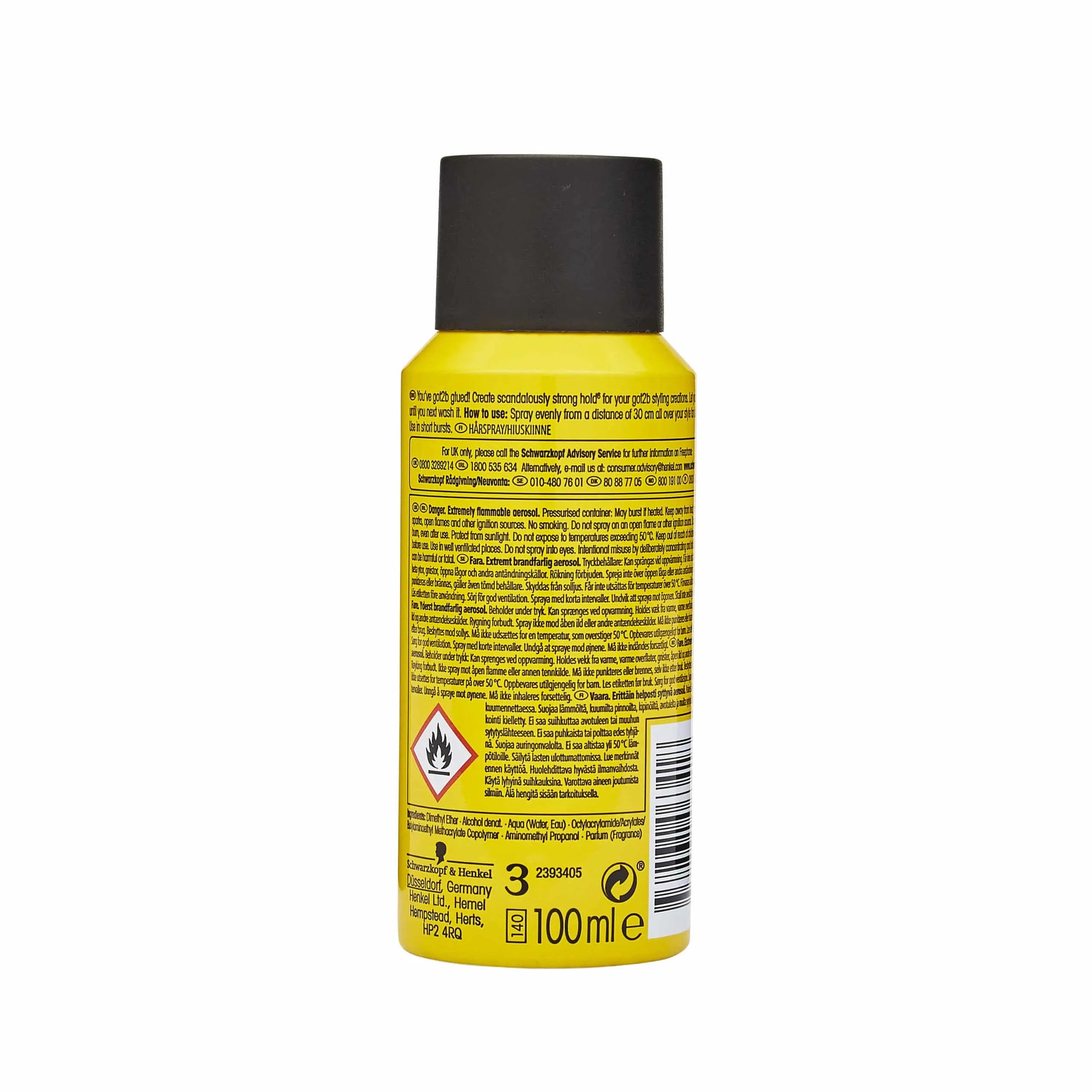 got2b Glued Blasting Freeze Spray Travel Size 100ml