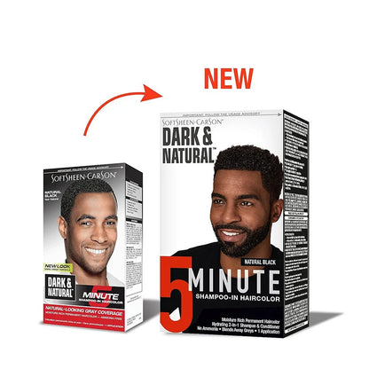 Dark and Natural Shampoo-In Hair colour for Men