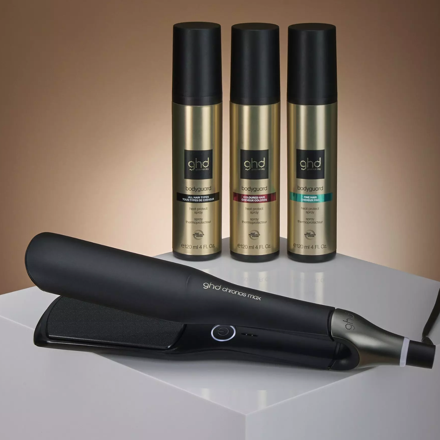 Ghd Professional Wide Plate Max Hair Straightener In Black