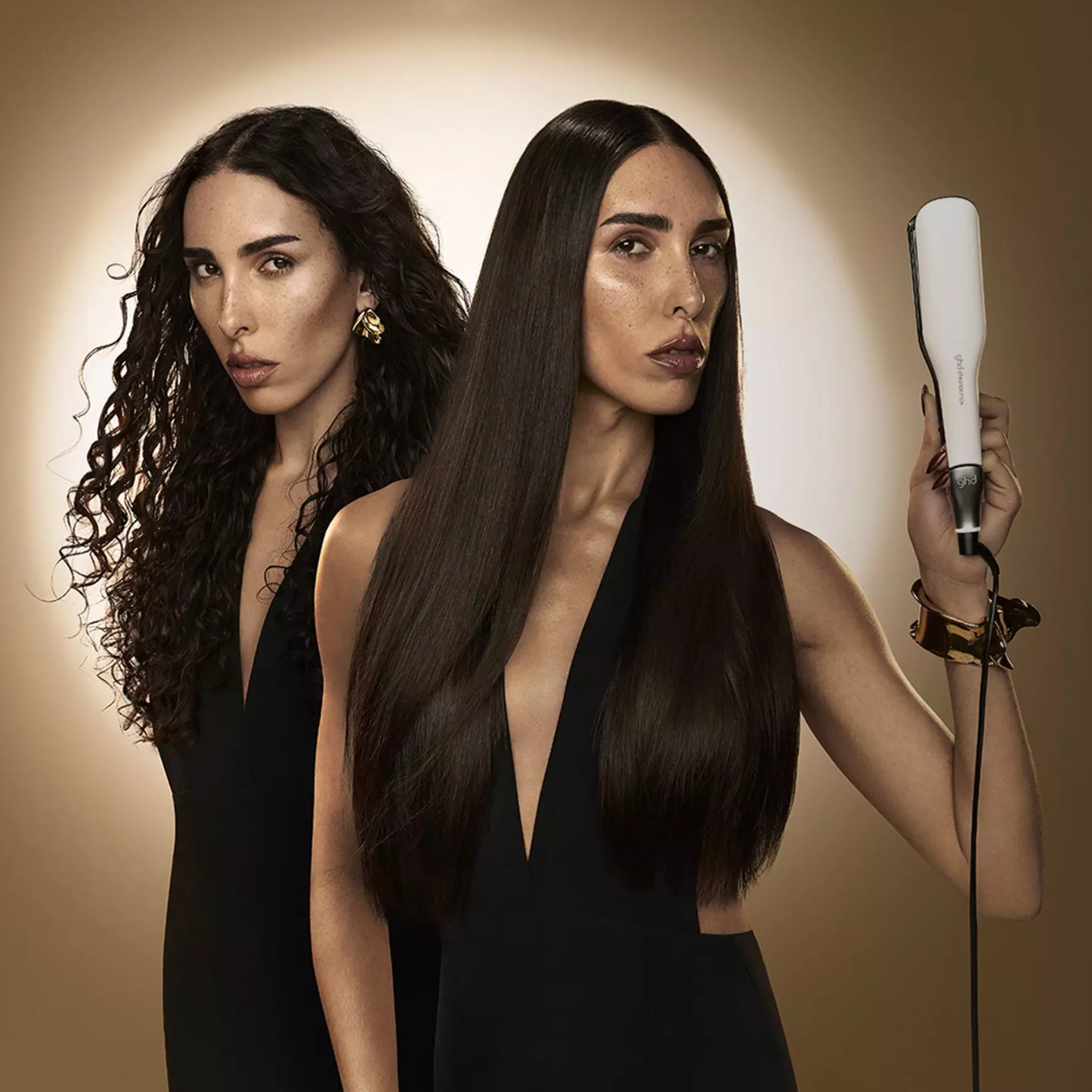 Ghd Professional Wide Plate Max Hair Straightener In Black