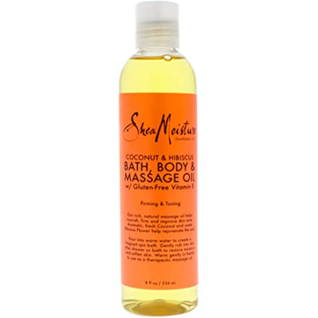 SHEA MOISTURE COCONUT & HIBISCUS BATH, BODY & MASSAGE OIL 8OZ