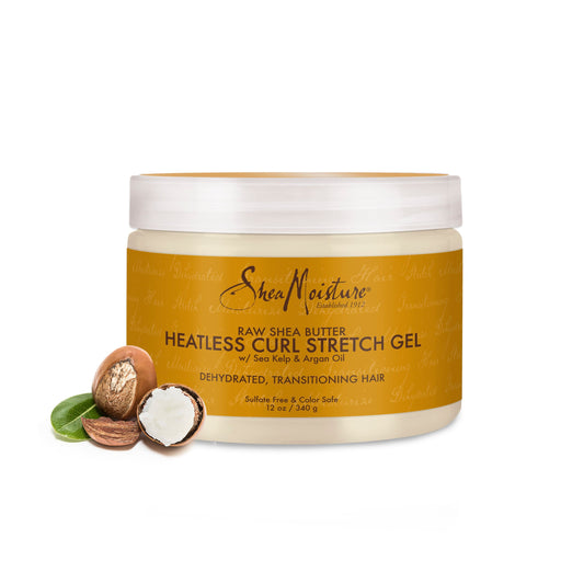 SHEA MOISTURE RAW SHEA BUTTER HEATLESS CURL STRECTH GEL 12OZ