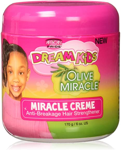 African Pride Dream Kids Olive Miracle Miracle Creme Anti Breakage Hair Strengthener 6oz
