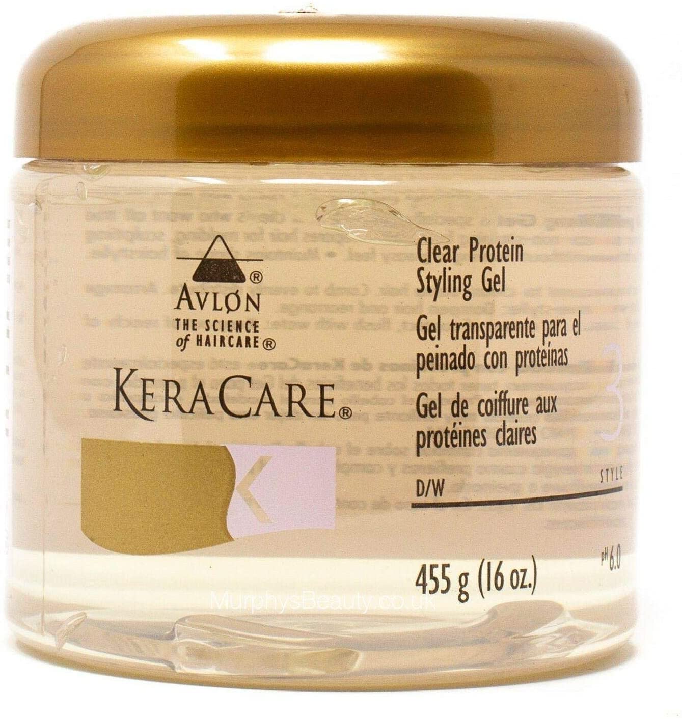 Keracare Protein Styling Gel 16oz (Clear)